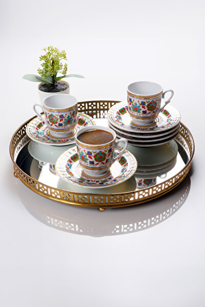 Güral Porselen Sedef Kahve Fincan Takımı 6 Kişilik Sf12ckt084543