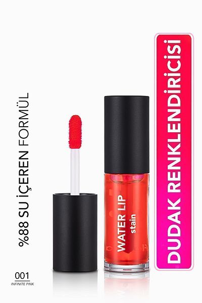 Flormar Permanent Matte Lip Tint (PINK) - Water Lip Stain - 001 Infinite Pink -8682536042161