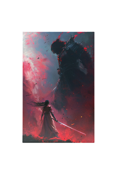 StoryGift Romania Tablou Canvas: Pictura Unui Personaj Asiatic Cu O Sabie Si ...