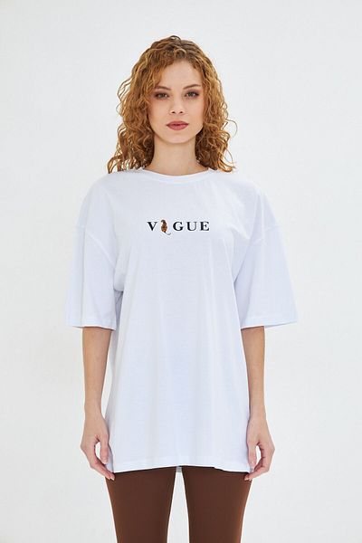 The Champ Clothing Tricou de damă oversize, 100% bumbac, imprimat