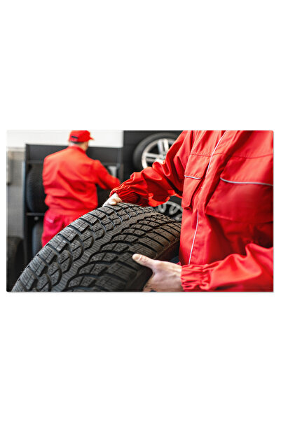 StoryGift Romania Tablou Canvas 70 X 50cm Transport De Anvelope La Serviciu Anvelope, Service Auto, R,stg