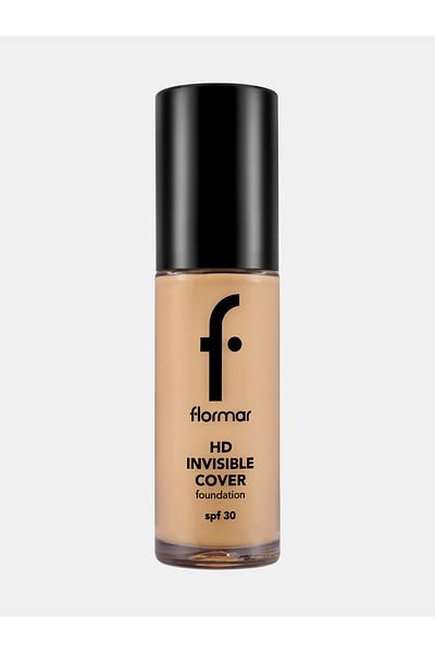 Flormar Invisible Cover HD Foundation with SPF30, 80 Sft Beige