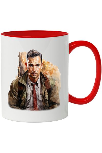 StoryGift Romania Forrest Gump Mug, Fictional Character, Movie Lovers, Multicolor 330 ml, Wax, With ,STG.