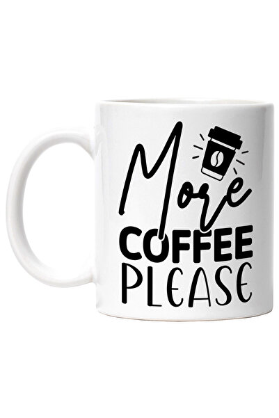 StoryGift Romania Cana Cu Mesajul In Engleza "more Coffee, Please" - Mai Mult...