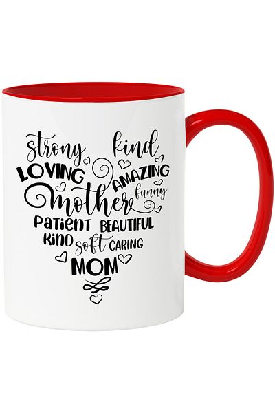 StoryGift Romania Mug with Beautiful Message about Mom in English Strong Amazing King Loving Funny Pat, With ,STG.