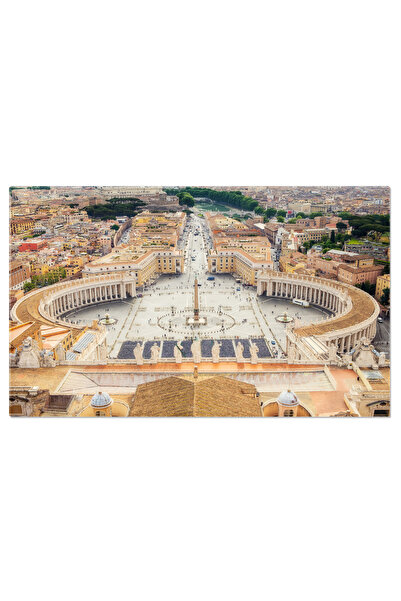 StoryGift Romania Tablou Canvas Vedere Din Cupola Bisericii San Pietro Roma, ...