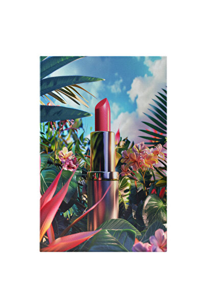 StoryGift Romania Tablou Canvas Rujul Roz Din Bugletul Cu Flori Al Verdeții E...