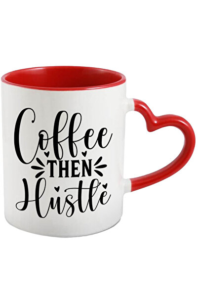 StoryGift Romania Cana Pentru Iubitorii De Cafea Cu Textul "coffee, Then Hust...