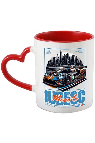 StoryGift Romania I Love Cars Mug - The Tuna Car on the Streets of Or, 330ml, Ceramic with Handle, With,STG.