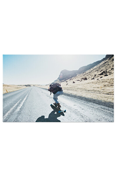 StoryGift Romania Tablou Canvas Skateboarding Pe Plajele Lofoten Din Norvegia...