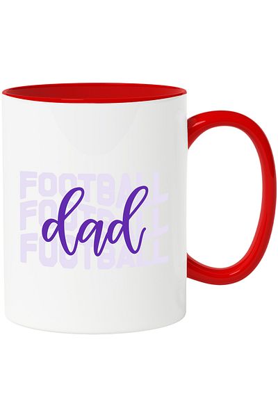 StoryGift Romania Mug with the Message in English Football Dad, Dad who Plays Football, Dad Player, T, With, STG.