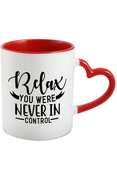 StoryGift Romania Mug with the message "Relax, you were never in control" - relax, you were never in control, With ,STG.