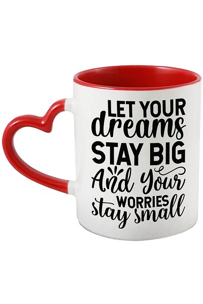StoryGift Romania Mug with a motivational message that urges you to let your dreams remain great, With,STG.