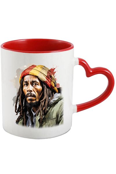 StoryGift Romania Mug With Bob Marley, Singer, Celebrity, Artist, Music, Multicolor 330 ml, Ce, Cu,STG.