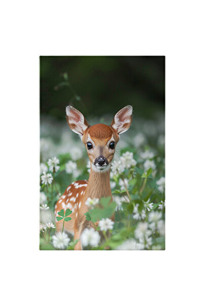 StoryGift Romania Tablou Canvas: Campul De Floricele Albe In Mijlocul Careia ...