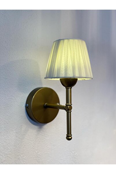 Maison Avf Osmanlı İpeği Kablosuz Pilli Duvar Aydınlatması Aplik - Alt Eskitme Gold