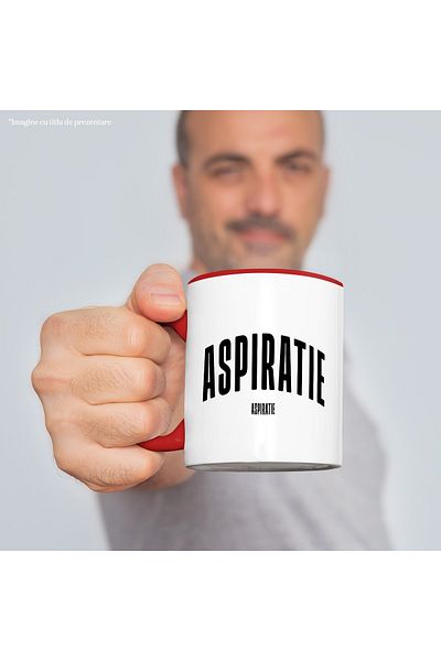 StoryGift Romania Mug The Word Aspiration, Motivational, Self Help, Self Understanding, Appreciation,, With ,STG.