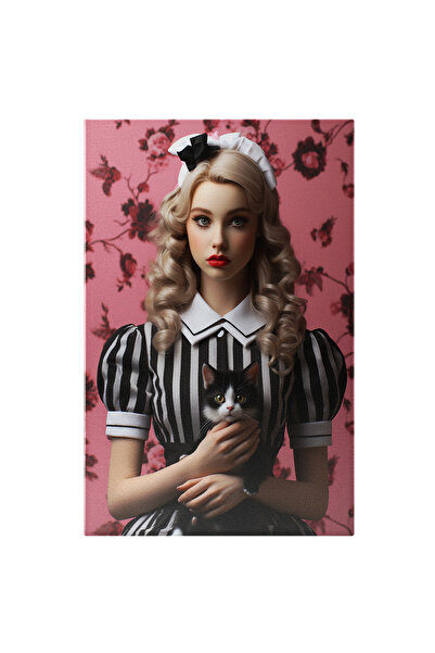 StoryGift Romania Tablou Canvas: Portret Feminin In Tinuta Cu Inspiratie De M...