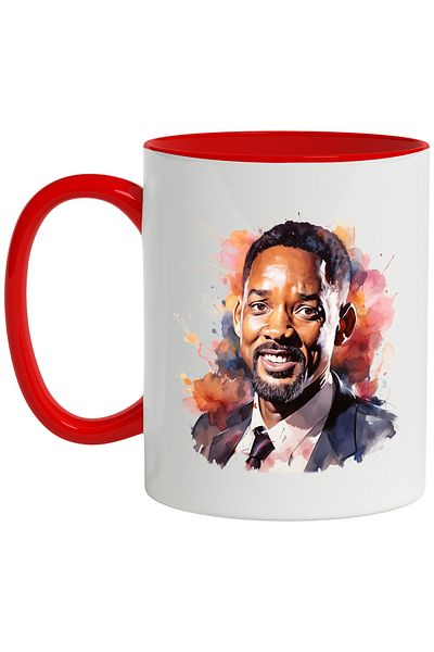 StoryGift Romania Mug With Will Smith, Actor, Singer, Artist, Movies, Series, Multicolor 330 ml, , With ,STG.