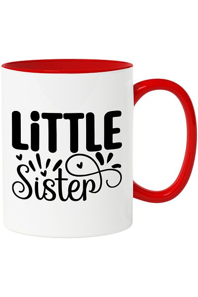 StoryGift Romania Mug for a loved and appreciated younger sister - care, support, affection with Mane, Cu, STG.