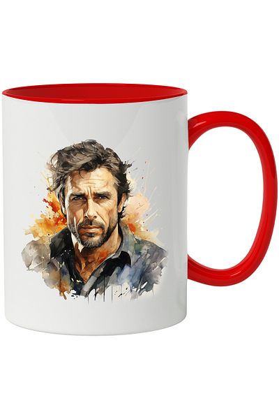 StoryGift Romania Mug With Pierce Brosnan, Actor, Movies, Series, Artist, Multicolor 330 ml, Ceramics, With ,STG.