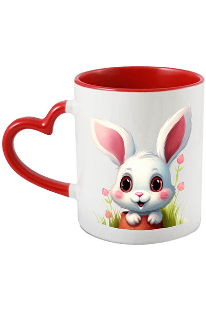 StoryGift Romania Cana cu un iepuras curios | jucaus | ilustratie | floricele...