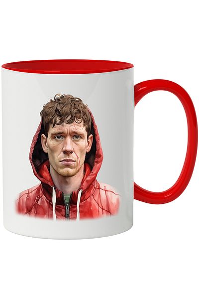 StoryGift Romania Mug With Gerard Pique, Footballer, Celebrity, Sportsman, Multicolor 330 ml, Ceramic, With, STG.