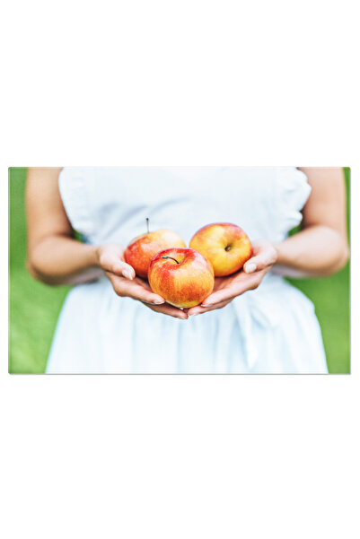 StoryGift Romania Tablou Canvas: Gustul Prospet Al Naturii, Mere In Maini - A...