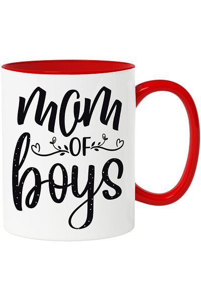 StoryGift Romania Heart mug for mothers of boys - maternal love affection with Ro, Cu, STG handle.