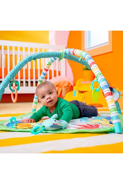 Bright Starts Wild Wiggles FoldAway Jungle Activity Gym with Music | Ages 0+