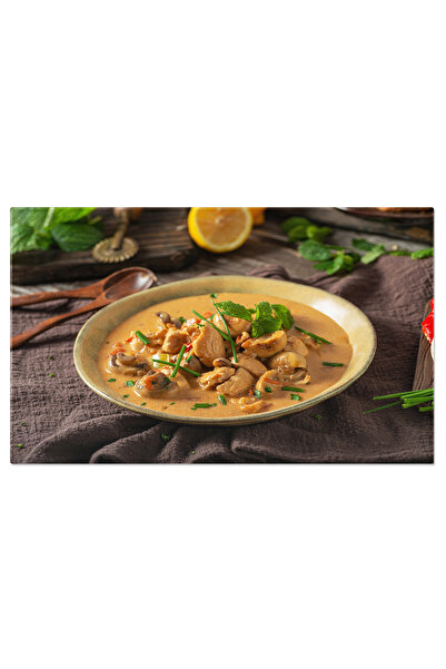 StoryGift Romania Tablou Canvas: Mancare Indiana Cu Curry Si Pui - Pepper, Go...