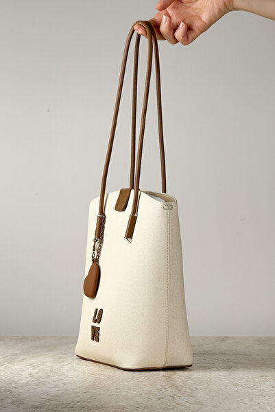 DSN Елегантна сумка через плече з канвасовою фактурою та мотивом «Любов» + подарунковий брелок