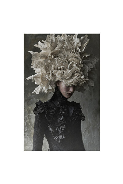 StoryGift Romania Tablou Canvas Copil Din Era Victoriană Purând O Rochie Neagră Artistic- Gânduri Răvășite , Pict