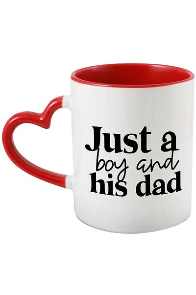 StoryGift Romania Mug with the text in English "Just a boy and his dad" - just a boy and you, With ,STG.
