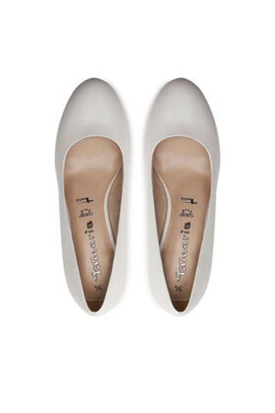 Tamaris pantofi cu toc pentru femei 1-22410-41 albi