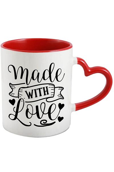 StoryGift Romania Mug with hearts for those who do things with love - out of passion with Mane, Cu, STG.