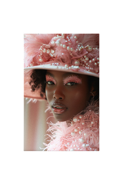 StoryGift Romania Tablou Canvas Legenda Doamneide Culoare Cu Pălărie Cu Puf R...