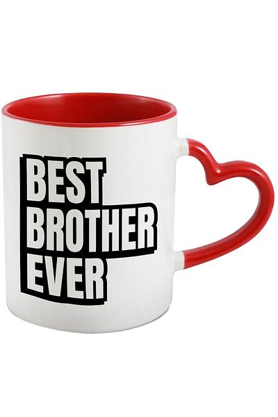 StoryGift Romania Mug With Text Best Brother in the World, Parents, Family, Ceramic, 330ml, with Ma, With, STG.