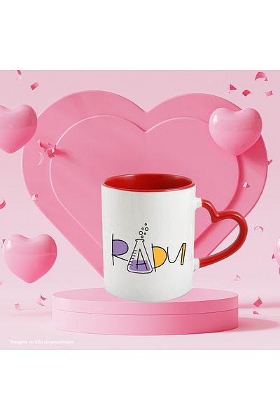 StoryGift Romania Mug With Name Radu, and Funny Message, Curious, Sociable, Galagio, 330ml, Ceramic, With,STG.