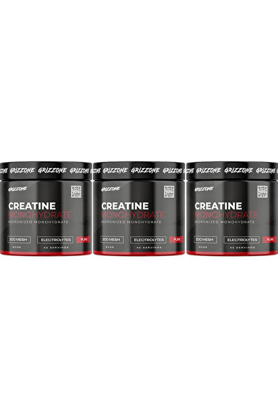 GRIZZONE Creatine Monohydrate × 3 Adet ( Aromasız )