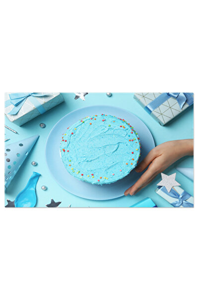 StoryGift Romania Tablou Canvas - Dulciuri Si Sarbatori: Tort Festiv, Confett...