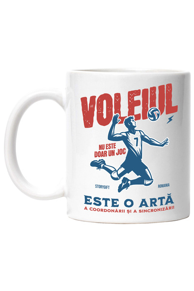 StoryGift Romania Cana Voleiul Nu Este Doar Un Sport Este O Arta , 330ml, Cer...