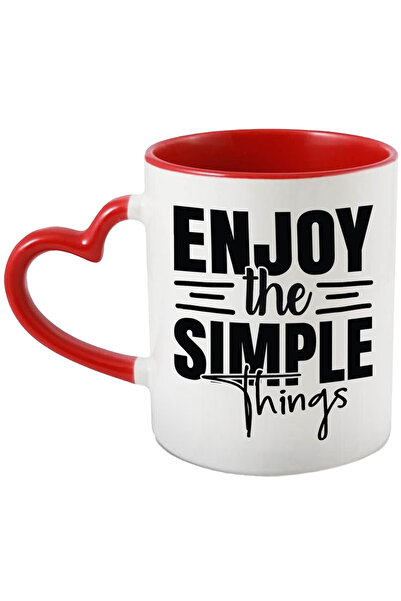 StoryGift Romania Cana Cu Un Text Motivational In Limba Engleza "enjoy The Simple Things" - Bucura, Cu ,stg