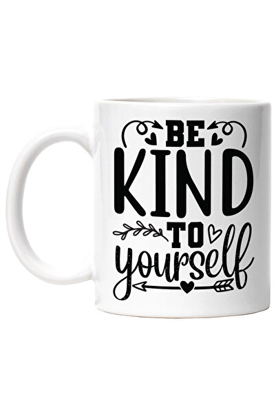 StoryGift Romania Cana Cu Inimioare Si Mesajul In Engleza "be Kind To Yoursel...