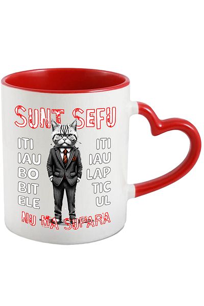 StoryGift Romania Boss cat mug don't get mad at me I'll take your cereal or milk funny furry animal, 3, With,STG.