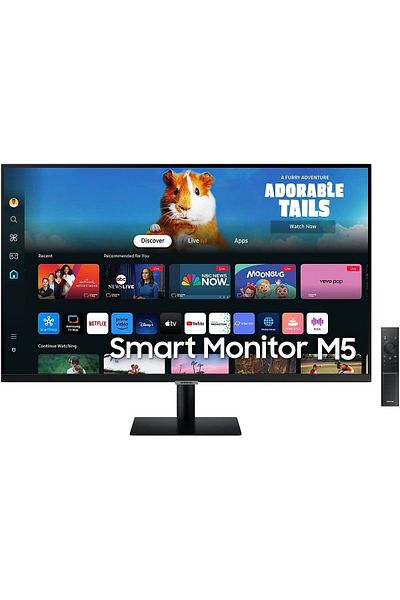 Samsung 27" Smart Monitor M5, VA Panel, Full HD (1920x1080) Resolution, HDR10, 60Hz Refresh Rate,
