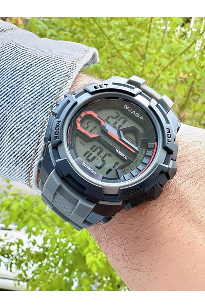 Ferrucci Jaga Men's Wristwatch with Timer Grey Silicone Cord