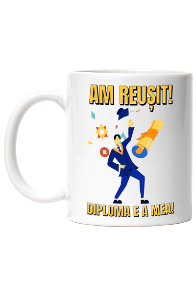StoryGift Romania Cana Am Reusit! Diploma E A Mea! Barbat Absolvent Facultate...