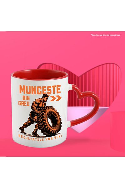 StoryGift Romania Strong Man Mug, Physical Exercise, Sport, Gym, Motivated, 330ml, Ceramic with Handle, With, STG.