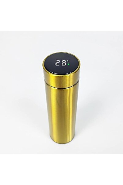 Others Water Bottle with LED Screen for Real-Time Temperature Display, Made of Stainless Steel, Portable, 1